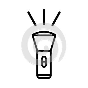 Flashlight icon vector design template basic RGB