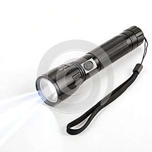 Flashlight isolated on white background