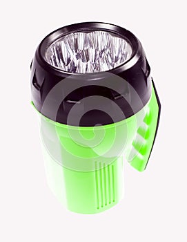 Flashlight isolated on white background