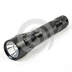 Flashlight isolated on white background
