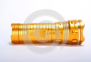 Flashlight Torch yellow metal