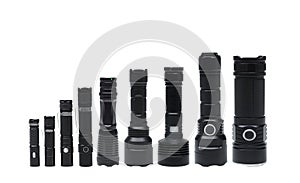 Flashlights for camping in different sizes