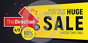 Flashy sale banner