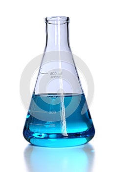 Flask With Blue Liquid