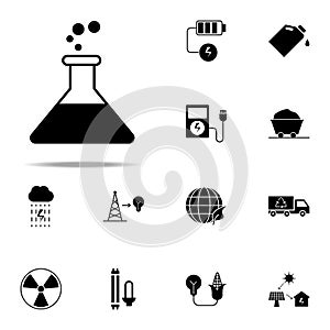 Flask Flaskicon. Energy icons universal set for web and mobile