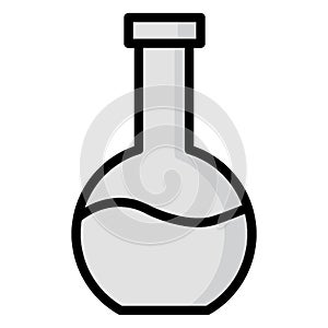 Flask Isolated Vector icon which can be easily modified or edit