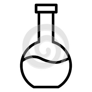 Flask Isolated Vector icon which can be easily modified or edit