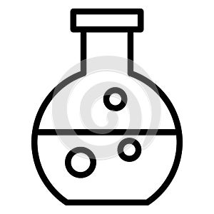 Flask Isolated Vector icon which can be easily modified or edit