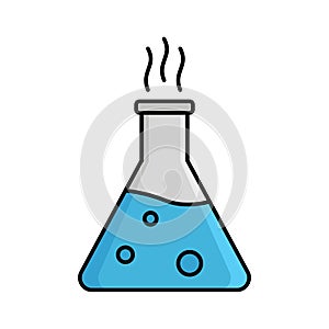 Flask of lab Isolated Vector icon that can be easily modified or edited photo
