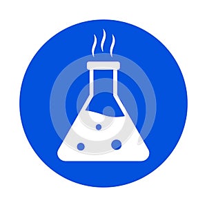 Flask of lab Isolated Vector icon that can be easily modified or edited photo