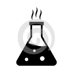 Flask of lab Isolated Vector icon that can be easily modified or edited photo