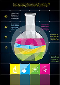 Flask low polygon