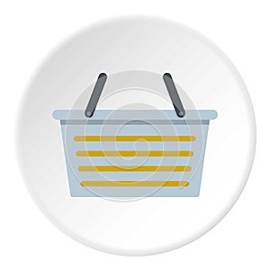 Flasket for dirty washing icon circle