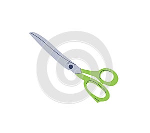 Flast style green scissors photo