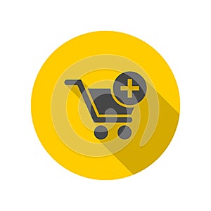 Flat add to cart icon