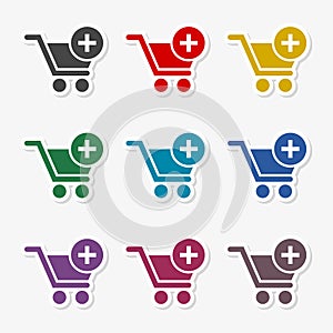Flat add to cart icons