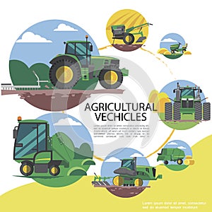 Flat Agricultural Machinery Round Template