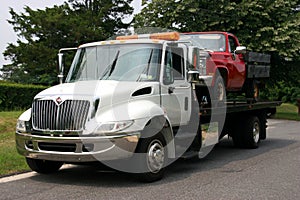 Flat Bed Tow Trck with Truck