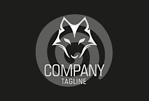 Simple Wolf Creative Concept Logo Design