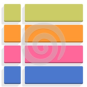 Flat blank icon empty internet color button