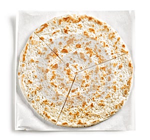 Flat Bread isolated on white background