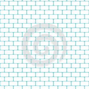 Flat Brick Wall Bathroom Seamless Pattern