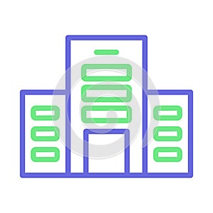 Flat building Isolated Vector icon which can easily modify or edit
