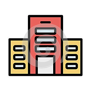 Flat building Isolated Vector icon which can easily modify or edit