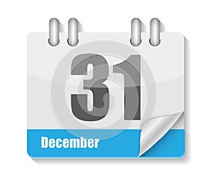 Flat Calendar Icon for Applications Vector