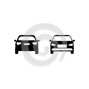 Flat car in different view icon and simple flat symbol for website,mobile,logo,app,UI