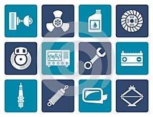 Flat Car Parts and Services icons