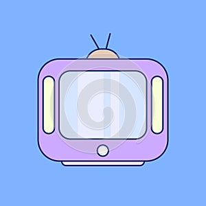 Television icon vector design photo