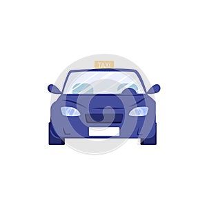 Flat cartoon taxi car,transportation and auto industry vector illustration concept