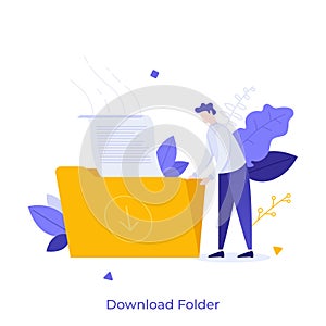 Flat Character Concept