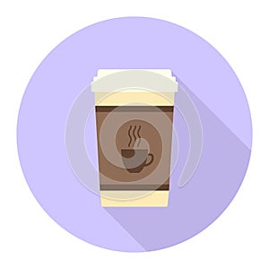 Flat coffee cup illustration