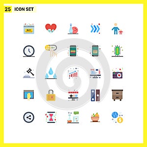 25 Flat Color concept for Websites Mobile and Apps dad, keyboard, chocolate, right, kegling photo