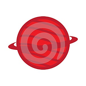 Flat color globe icon