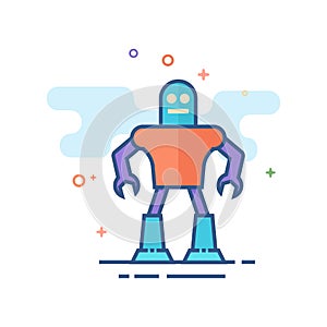 Flat Color Icon - Toy robot