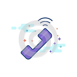 Flat Color Icon - Wireless phone