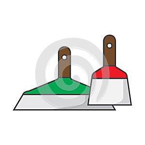 Flat color paint remover icon