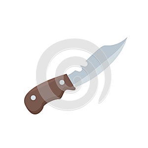 Flat colored Knife icon or symbol.