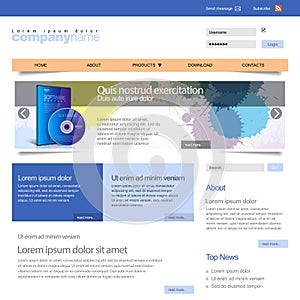 Gray Website Template