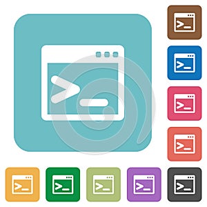 Flat command prompt icons photo