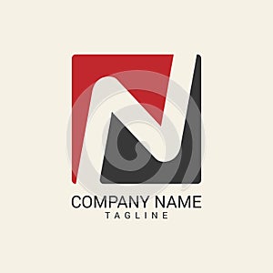 Creative and  unique n letter logo design
