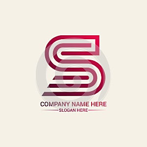 Creative and  unique s letter logo design photo