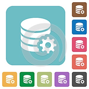 Flat database configuration icons