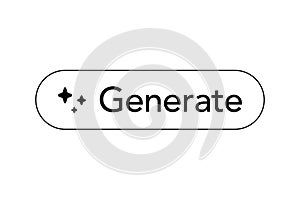 Flat Design AI Generate Transparent Button Vector