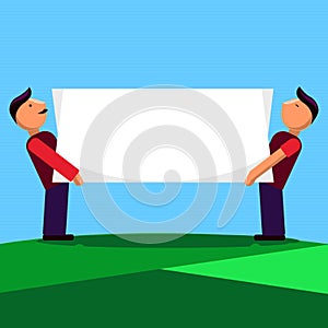 Flat design business Vector Illustration concept Empty copy text for esp Web banners promotional material mock up