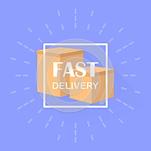 Flat design colorful vector illustration concept for delivery service, e-commerce, online shopping