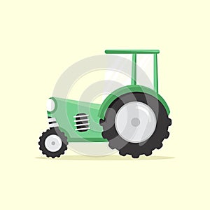 Flat design concept for agricultural tractors